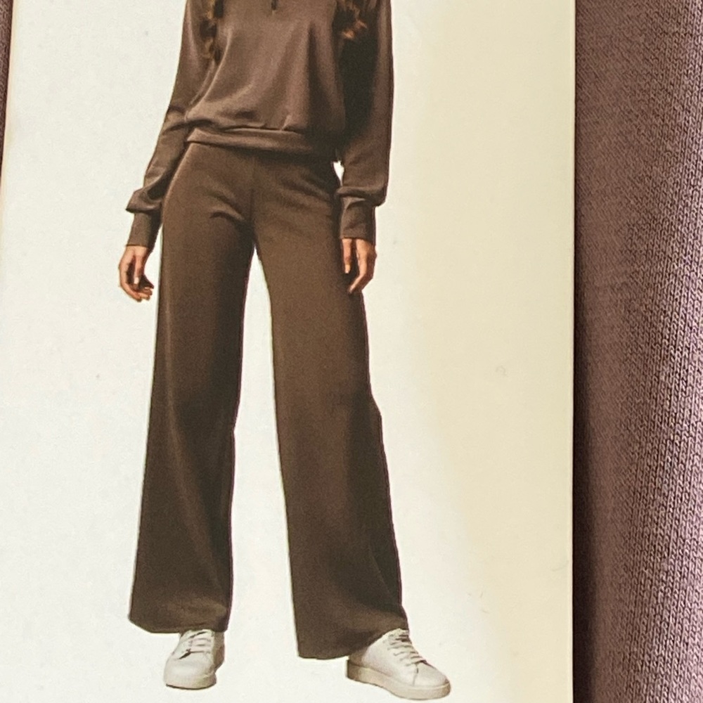MILK + JONEY , size: XL Women's Brown Wide-Leg Pants